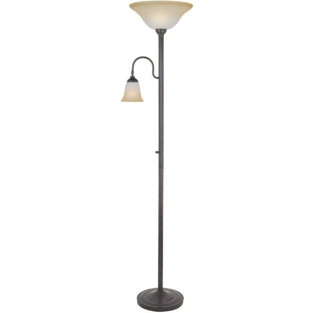 Thiago One Light Torchiere And Task Floor Lamp