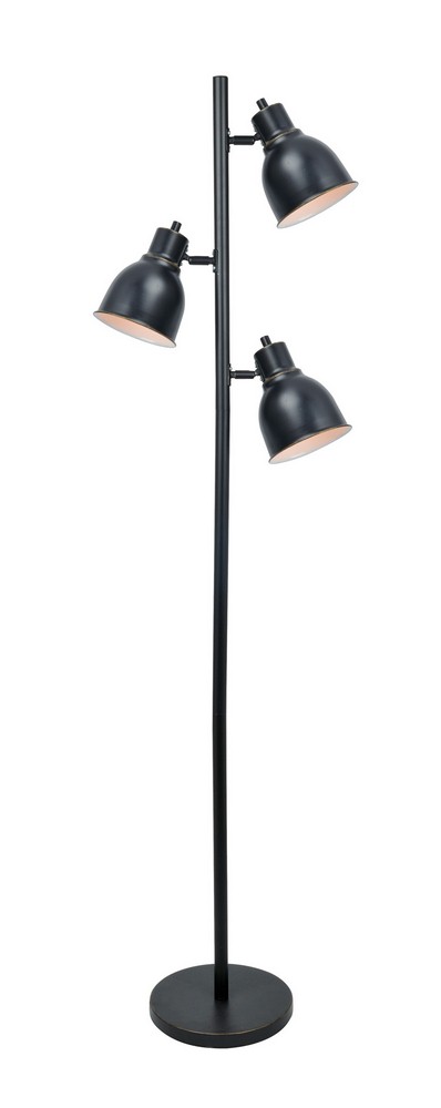 Lite Source-LS-82954-Galvin-Three Light Floor Lamp-10 Inches Wide by 63 Inches High   Dark Bronze Finish