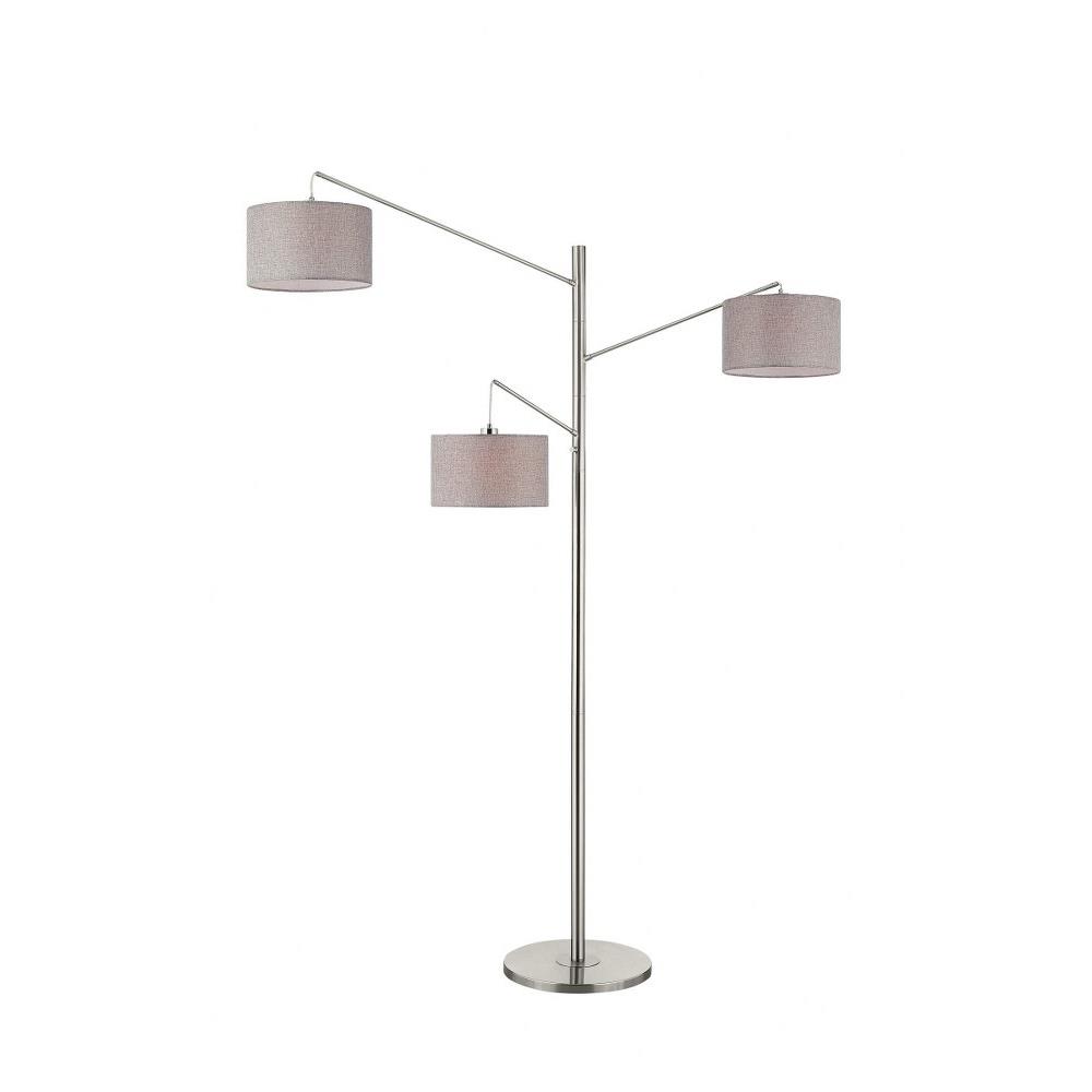 Lite Source Ls 83107 Sloane Three Light Floor Lamp 47 Inches Wide By 84 High Lite Source Ls 83107 Sloane Three, Three Shade Floor Lamp