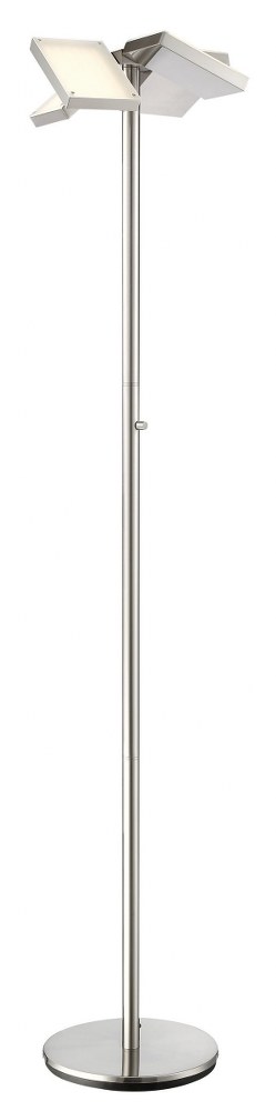 Used Lite Source LS-83210BN Lampard-50W 4 LED Floor Lamp-14 Inches Wide by 71