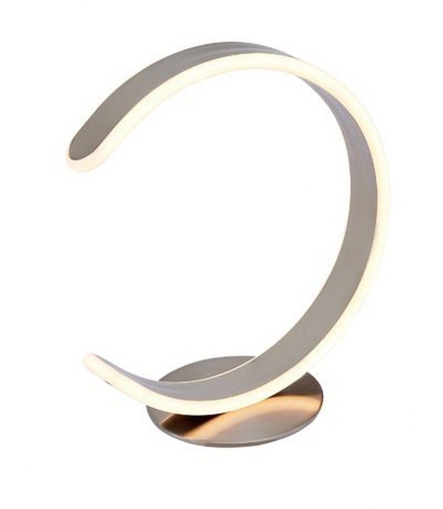 Used Lite Source LS-23572SILV Luma - 12W 1 LED Table Lamp-12.5 Inches Tall and