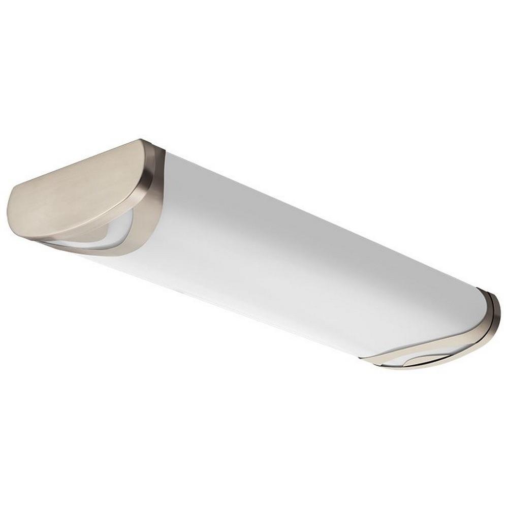 Basement - FMLBML 24IN 40K 80CRI BN Lithonia Lighting Brushed Nickel 2-Ft Flush Mount Light for Kitchen 25W 4000K cool white 2100 Lumens Home Attic Basement - FMLBML 24IN 40K 80CRI BN Lithonia Lighting Brushed Nickel 2-Ft Flush Mount Light for Kitchen 25W 4000K cool white 2100 Lumens Home Attic