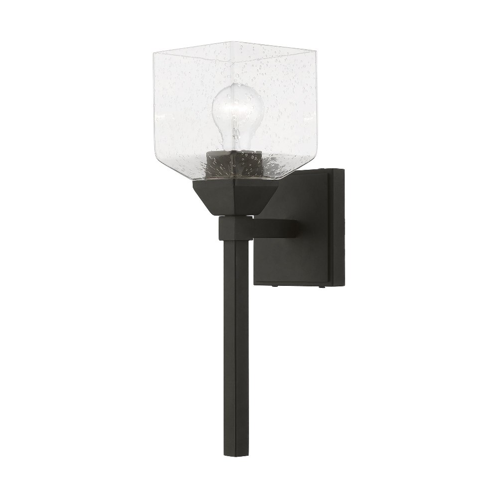 Livex Lighting-10389-04-Aragon - 1 Light Bath Vanity In Architectural Style-16 Inches Tall and 4.75 Inches Wide Black  Aragon - 1 Light Bath Vanity In Architectural Style-16 Inches Tall and 4.75 Inche