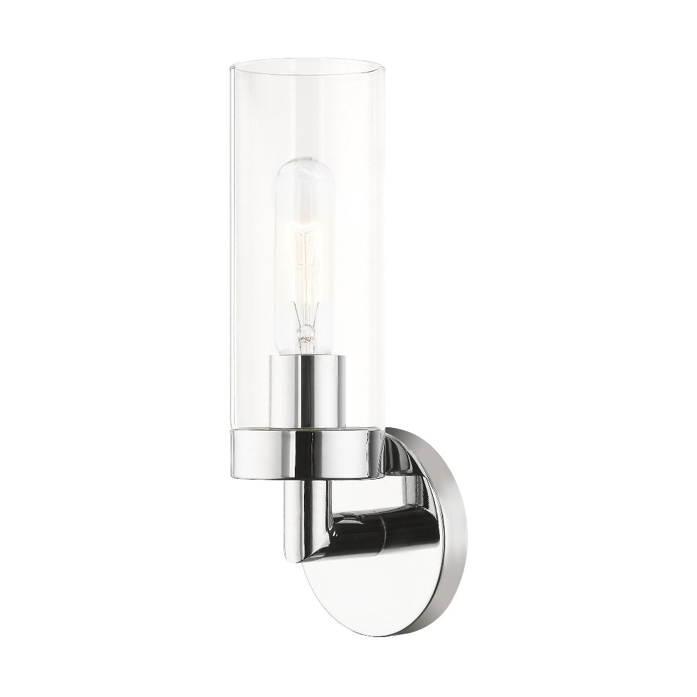 Livex Lighting-16171-05-Ludlow - 1 Light ADA Wall Sconce In Nautical Style-11.75 Inches Tall and 4.25 Inches Wide Polished Chrome Ludlow - 1 Light ADA Wall Sconce In Nautical Style-11.75 Inches Tall and 4.25 Inches Wide
