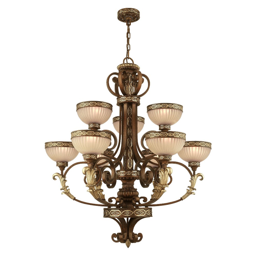 Used Livex Lighting 8529-64 Seville - 9 Light Chandelier in French Country Style - Picture 4 of 5