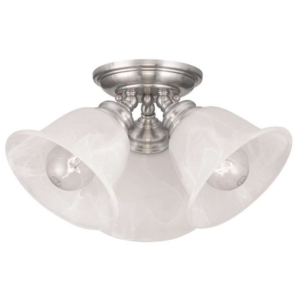 1119472 Livex Lighting-1358-91-Essex - 3 Light Flush Mount sku 1119472