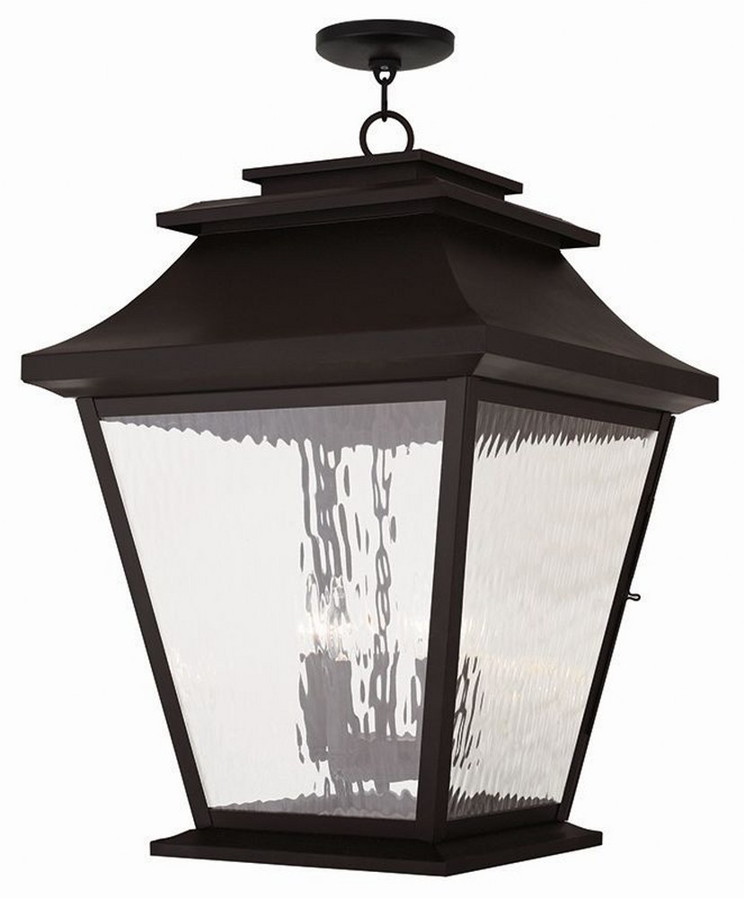 Livex Lighting-20247-07-Hathaway - 5 Light Outdoor Pendant Lantern in Hathaway Style - 18 Inches wide by 25.5 Inches high   Hathaway - 5 Light Outdoor Pendant Lantern in Hathaway Style - 18 Inches wid