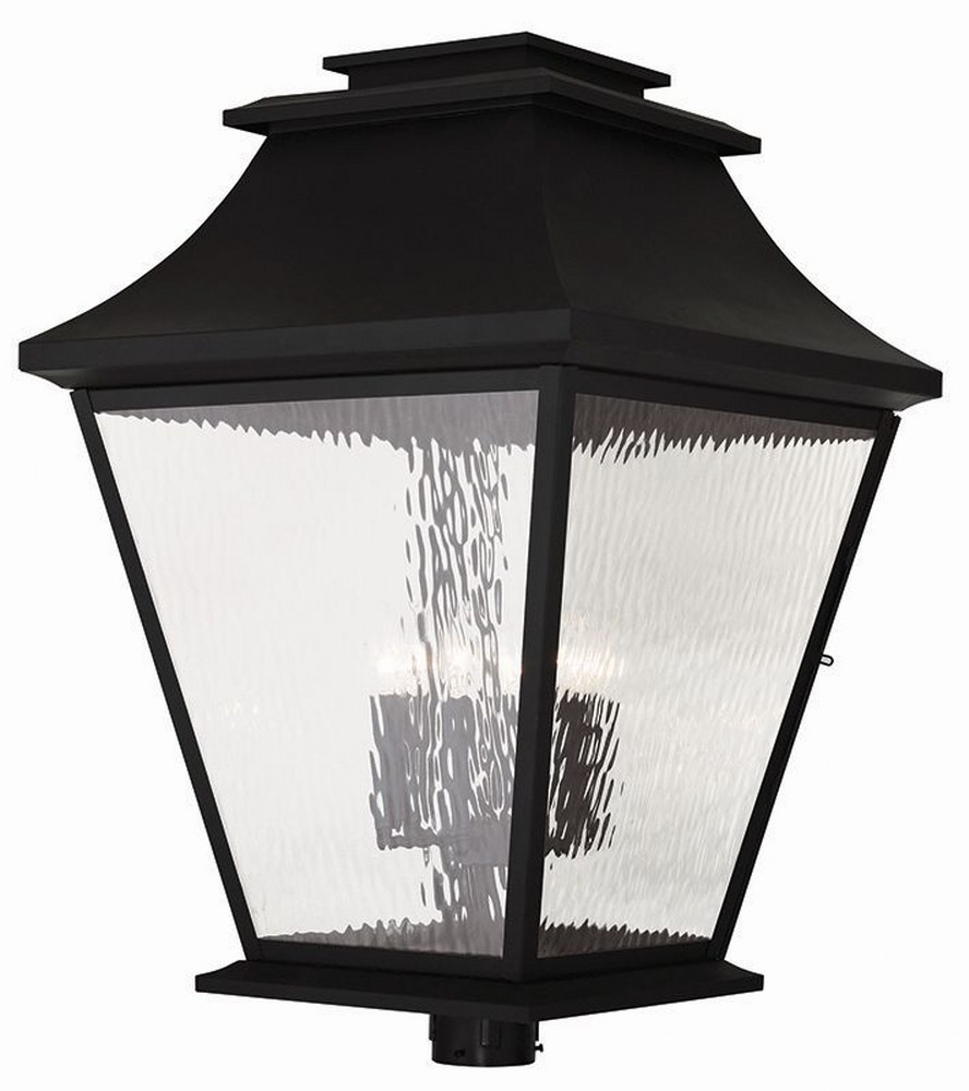 Livex Lighting-20254-04-Hathaway - 6 Light Outdoor Post Top Lantern in Hathaway Style - 21 Inches wide by 32 Inches high   Hathaway - 6 Light Outdoor Post Top Lantern in Hathaway Style - 21 Inches wid