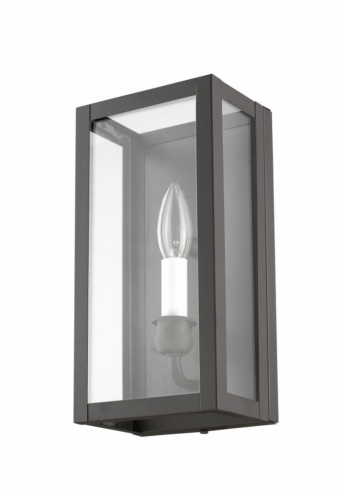Livex Lighting-4029-07-Milford - 1 Light Wall Sconce in Milford Style - 5.5 Inches wide by 11 Inches high   Bronze Finish with Clear Glass