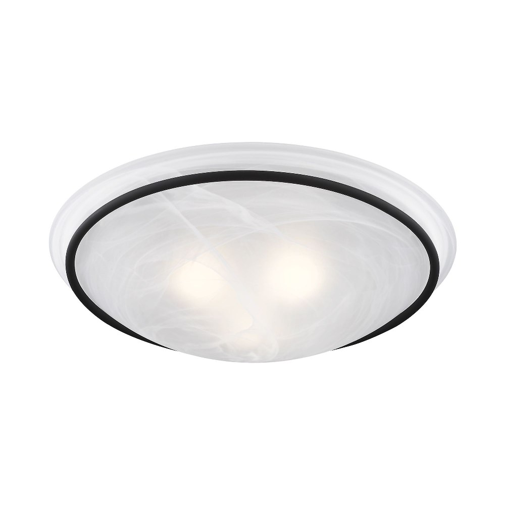 Livex Lighting-4825-04-Newburgh - 3 Light Semi-Flush Mount In Transitional Style-8 Inches Tall and 20 Inches Wide Black  Brushed Nickel Finish with White Alabaster Glass