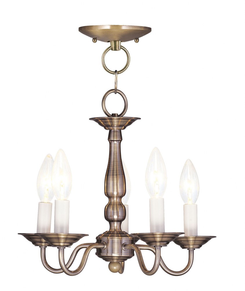 1653643 Livex Lighting-5011-01-Williamsburgh - 5 Light Con sku 1653643