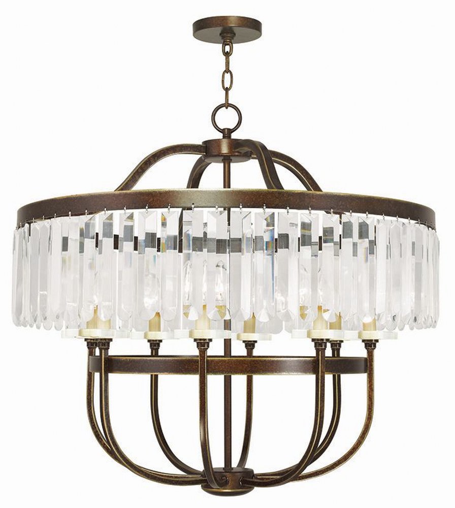 Livex Lighting-50549-64-Ashton - 8 Light Chandelier in Ashton Style - 31.75 Inches wide by 30 Inches high   Ashton - 8 Light Chandelier in Ashton Style - 31.75 Inches wide by 30 Inches high