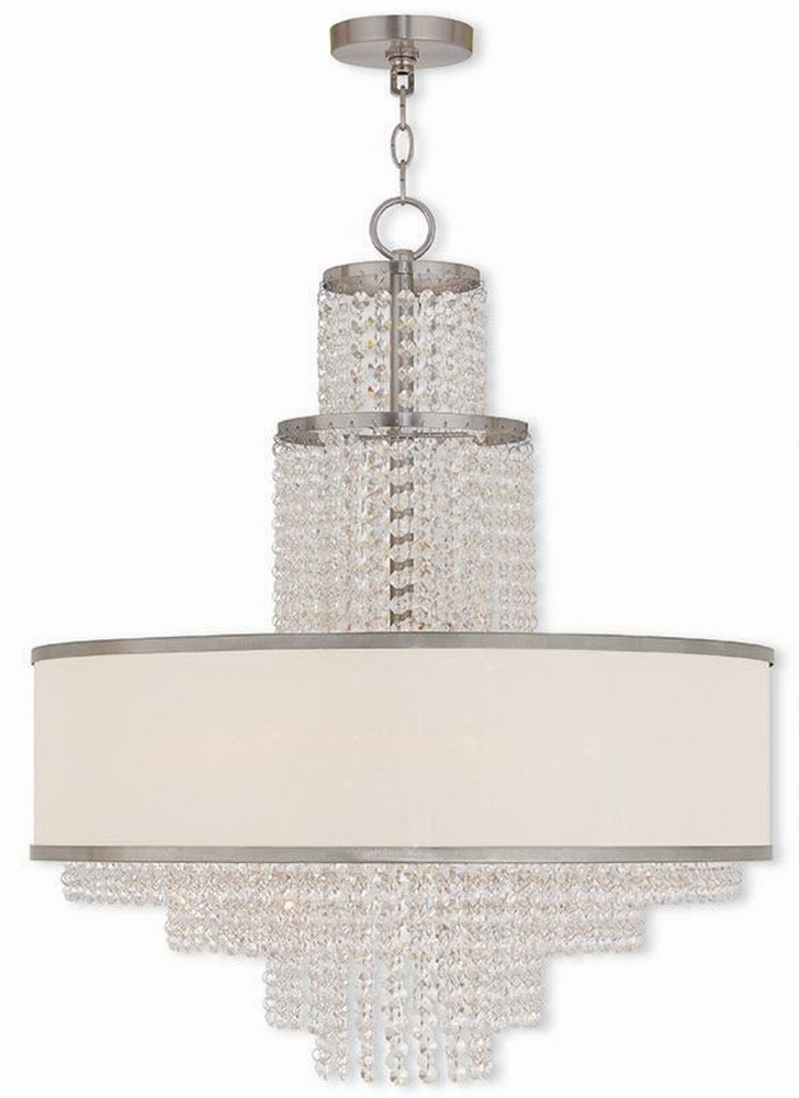 Livex Lighting-50786-91-Prescott - 6 Light Chandelier in Prescott Style - 23.63 Inches wide by 28.25 Inches high   Prescott - 6 Light Chandelier in Prescott Style - 23.63 Inches wide by 28.25 Inches h