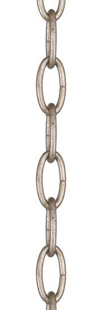 Livex Lighting-5608-73-Accessory - 36 Inch Heavy Duty Decorative Chain Antique Silver Leaf  Brushed Nickel Finish