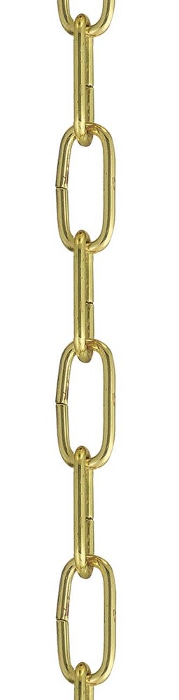 Livex Lighting-5610-02-Accessory - 144 InchExtra Heavy Duty Decorative Chain Polished Brass  Hand Painted Antique Silver Leaf Finish