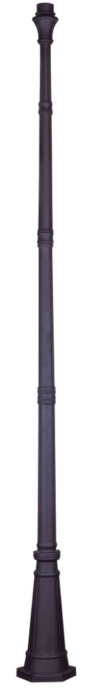 Livex Lighting-7617-07-114.5 Inch Outdoor Cast Aluminum Fluted Post Bronze  Bronze Finish