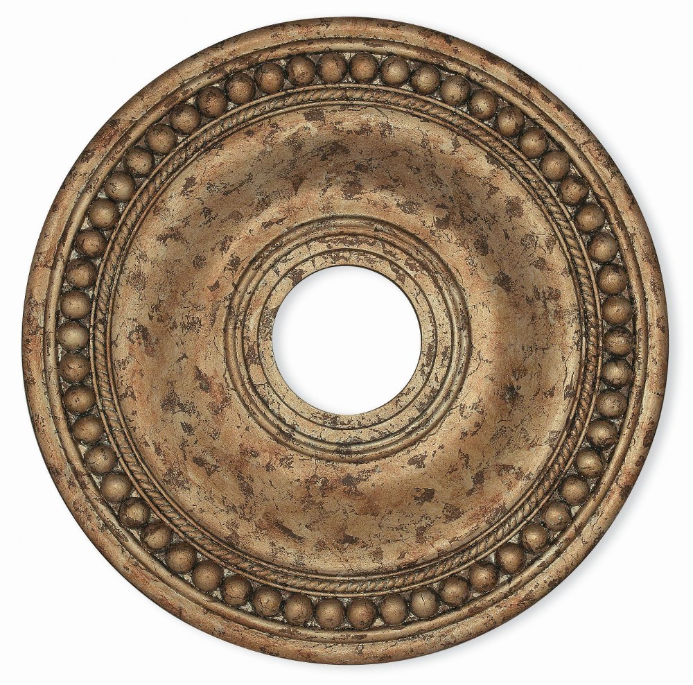 Livex Lighting-82074-36-Wingate - Ceiling Medallion in Wingate Style - 20 Inches wide by 1.5 Inches high Hand Applied European Bronze  Hand Painted Antique Silver Leaf Finish