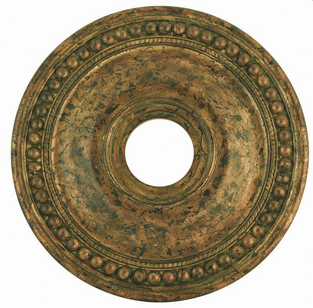 Livex Lighting-82074-71-Wingate - Ceiling Medallion in Wingate Style - 20 Inches wide by 1.5 Inches high Hand Applied Venetian Golden Bronze  Hand Painted Antique Silver Leaf Finish