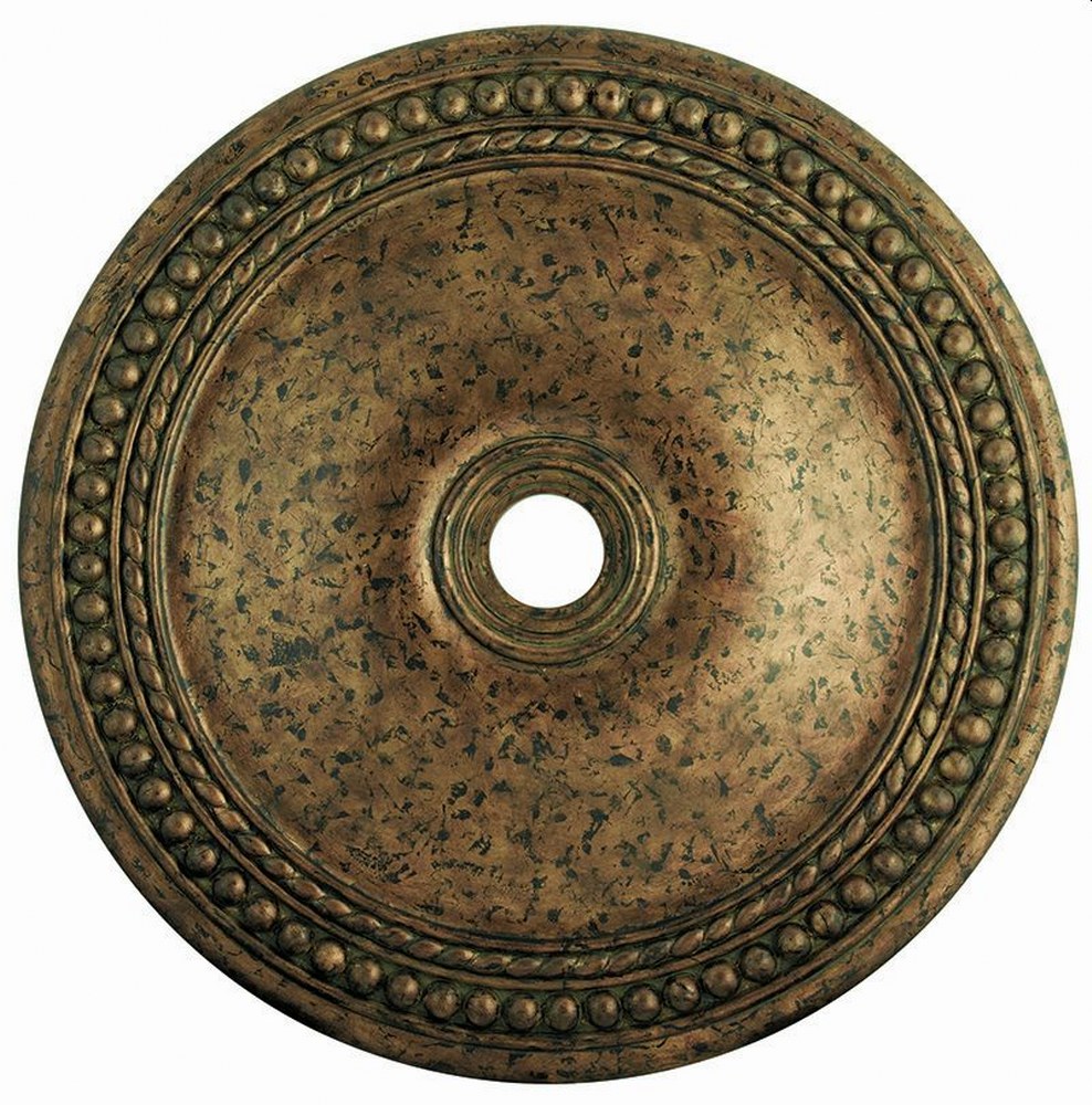 Livex Lighting-82078-71-Wingate - Ceiling Medallion in Wingate Style - 42 Inches wide by 2.5 Inches high Hand Applied Venetian Golden Bronze  Hand Painted Antique Silver Leaf Finish