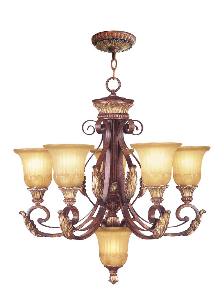 1653914 Livex Lighting-8555-63-Villa Verona - 6 Light Chan sku 1653914