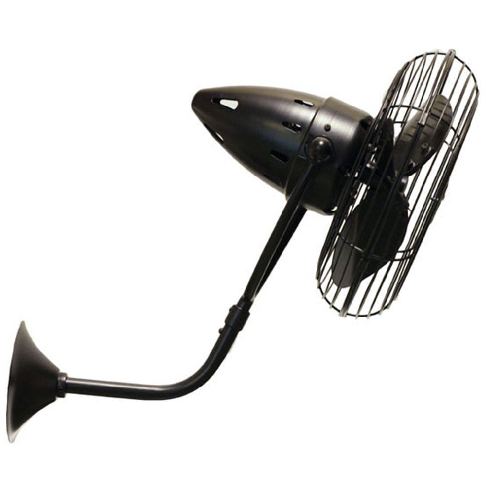 Matthews Fans-BP-BK-MTL-Bruna Parede-Ceiling Fan-13 Inches Wide Black Black Bruna Parede-Ceiling Fan-13 Inches Wide