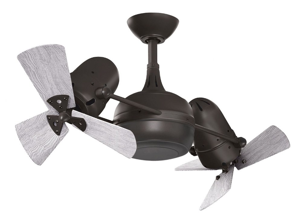 Matthews Fans-DG-TB-WDBW-Dagny LK-6 Blade Rotational Ceiling Fan in Contemporary Style-38 Inches Wide by 14 Inches High Barn Wood Tone  Textured Bronze Finish