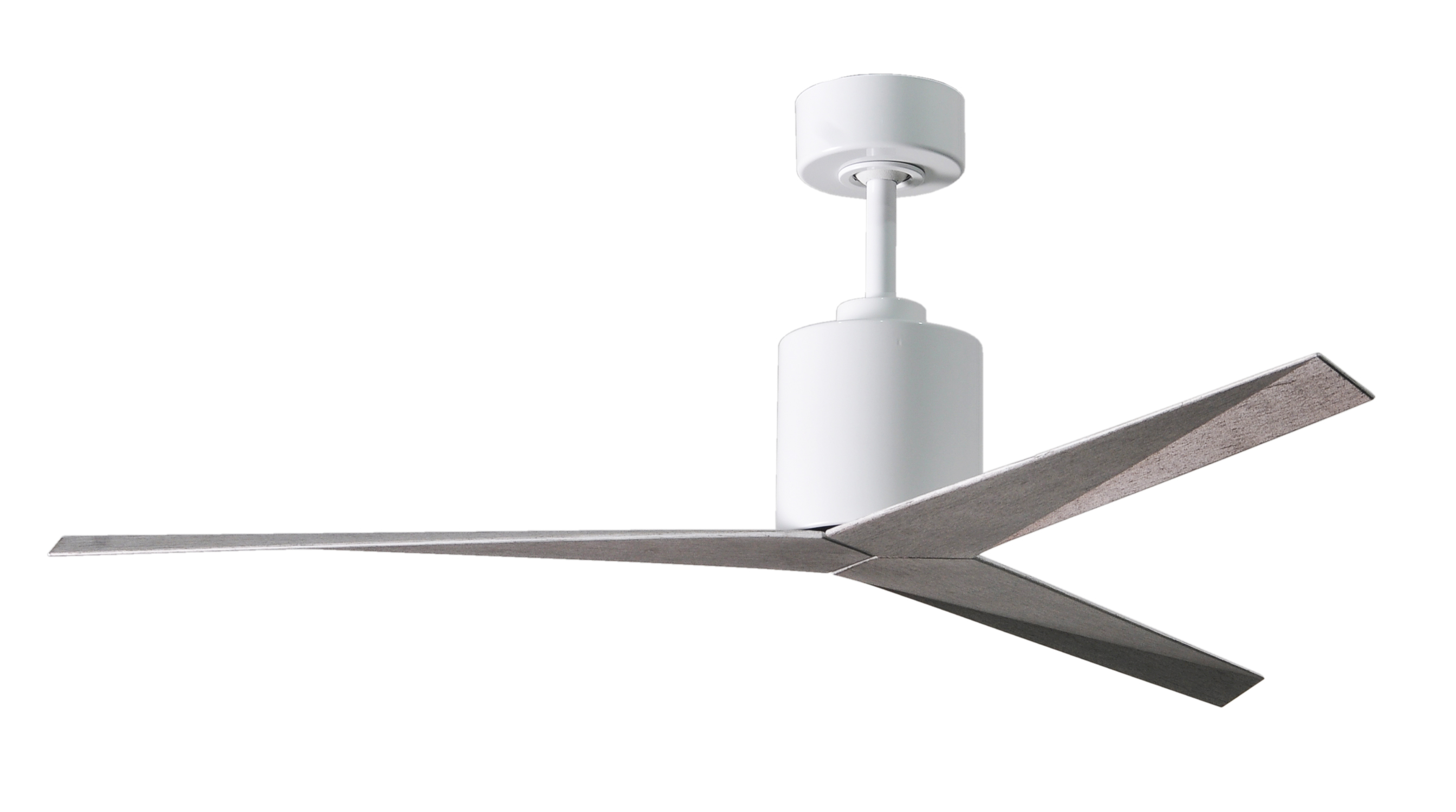 Matthews Fans-EK-WH-BN-Eliza-Ceiling Fan-56 Inches Wide by 12 Inches High   Gloss White Finish with Brushed Nickel Blade Finish