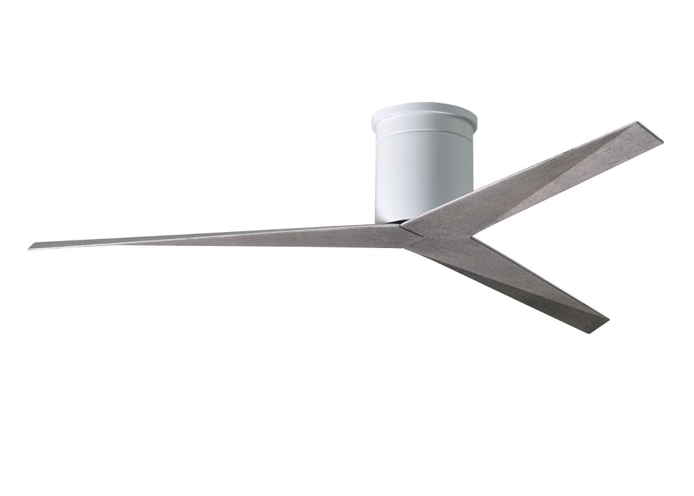 Matthews Fans-EKH-WH-BW-Eliza-H-Ceiling Fan-56 Inches Wide by 9 Inches High   Gloss White Finish with Barn Wood Blade Finish