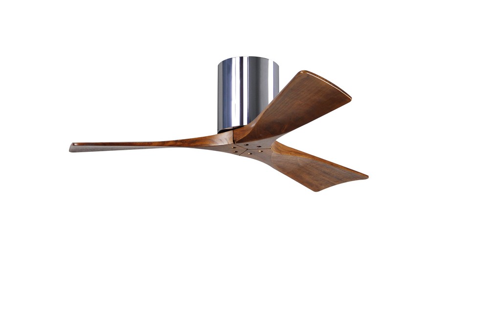 Matthews Fans-IR3H-CR-WA-42-Irene - 3 Blade Ceiling Fan In Contemporary Transitional Style-10 Inches Tall and 42 Inches Wide Chrome  Chrome Finish