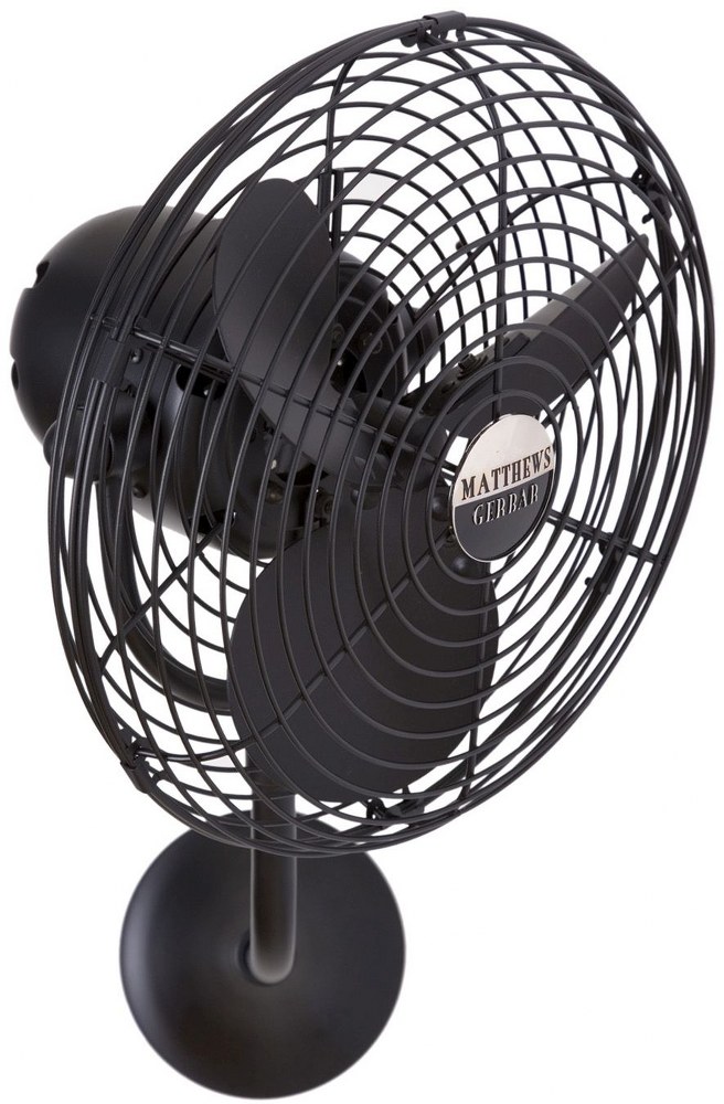 Matthews Fans-MP-BK-MTL-Michelle Parede-Ceiling Fan-13 Inches Wide by 20 Inches High Black Black Michelle Parede-Ceiling Fan-13 Inches Wide by 20 Inches High