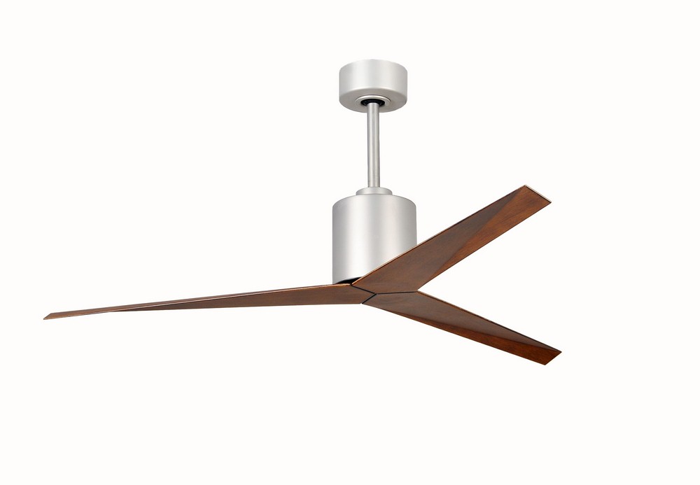Matthews Fans-EK-BN-WN-Eliza-Ceiling Fan-56 Inches Wide by 12 Inches High   Brushed Nickel Finish with Walnut Tone Blade Finish