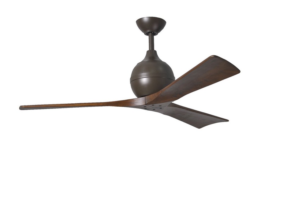 Matthews Fans-IR3-TB-WA-42-Irene-3-Ceiling Fan-42 Inches Wide by 11 Inches High   Textured Bronze Finish with Walnut Tone Blade Finish