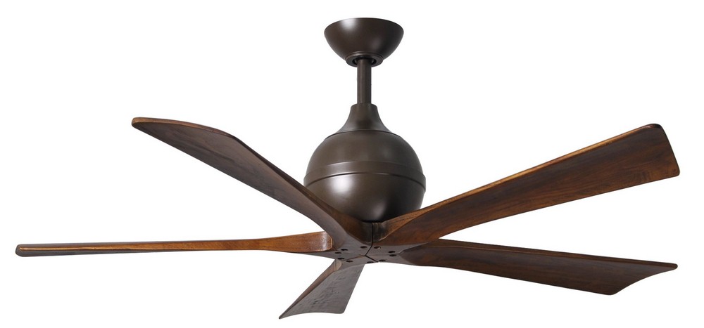 Matthews Fans-IR5-TB-WA-42-Irene-5-Ceiling Fan-42 Inches Wide by 11 Inches High   Textured Bronze Finish with Walnut Tone Blade Finish