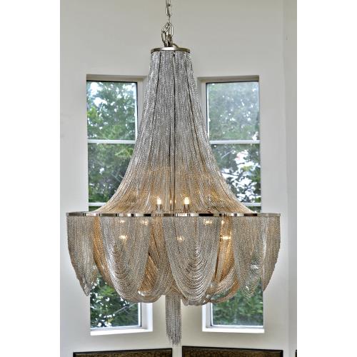 Maxim Lighting 21465NKPN Chantilly Ten Light Chandelier