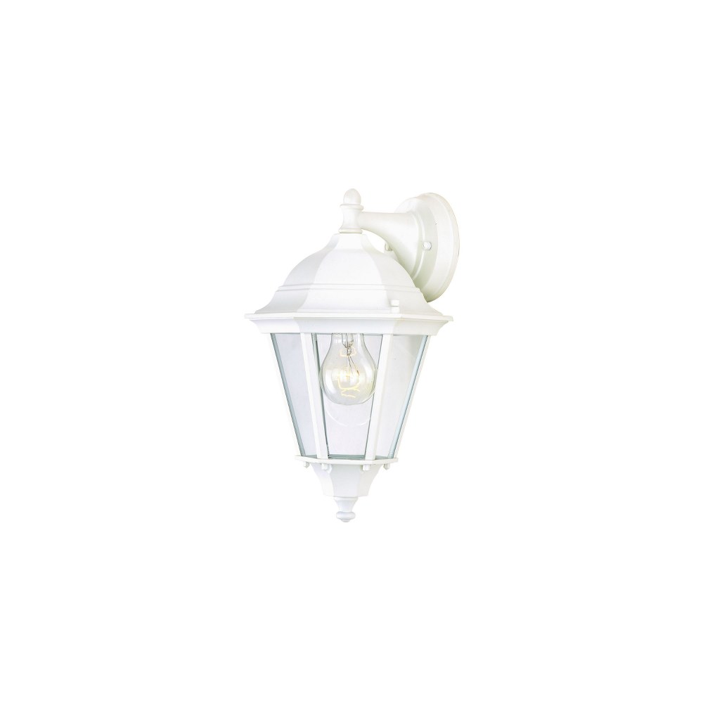 Maxim Lighting-1000WT-Westlake-1 Light Outdoor Wall Lantern in Mediterranean style-9.5 Inches wide by 24 inches high White  Westlake-1 Light Outdoor Wall Lantern in Mediterranean style-9.5 Inches wide