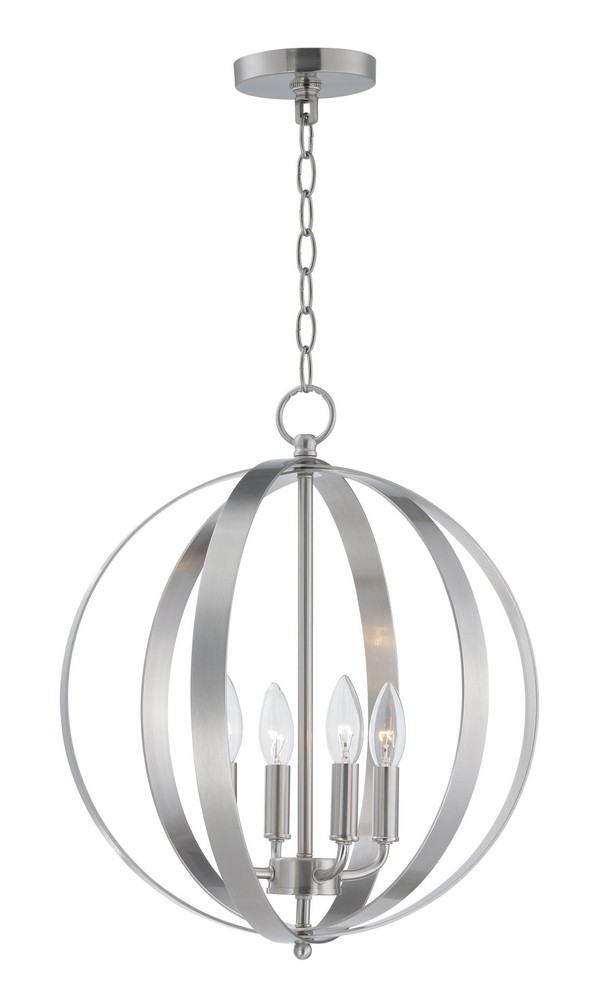 Maxim Lighting-10031SN-Provident-Four Light Pendant-16 Inches wide by 19 inches high Satin Nickel  Satin Nickel Finish