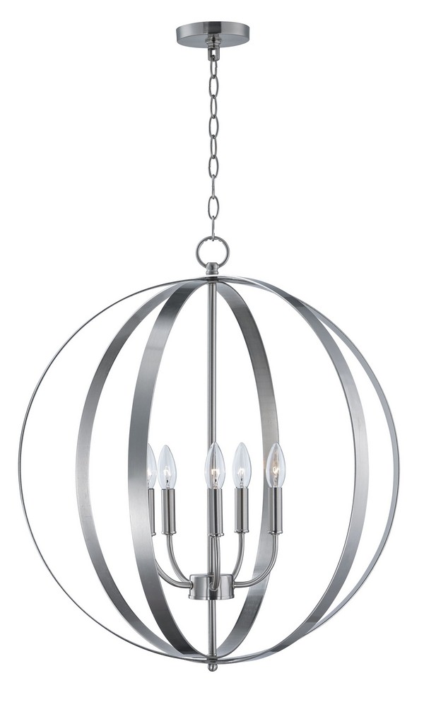 Maxim Lighting-10032SN-Provident-Five Light Pendant-24 Inches wide by 27 inches high Satin Nickel  Satin Nickel Finish