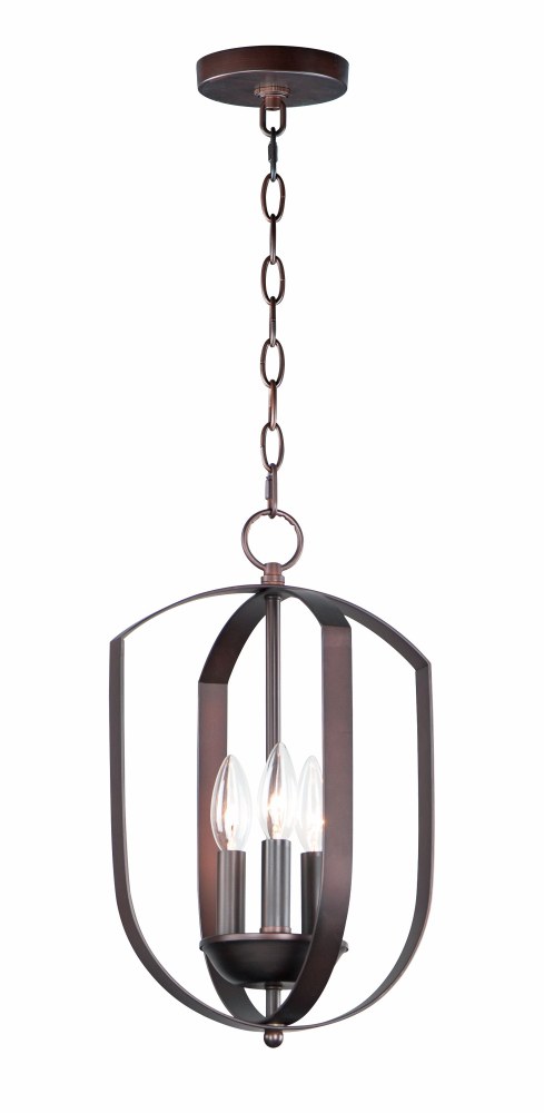 Maxim Lighting-10033OI-Provident-3 Light Chandelier-10 Inches wide by 16 inches high Oil Rubbed Bronze  Oil Rubbed Bronze Finish