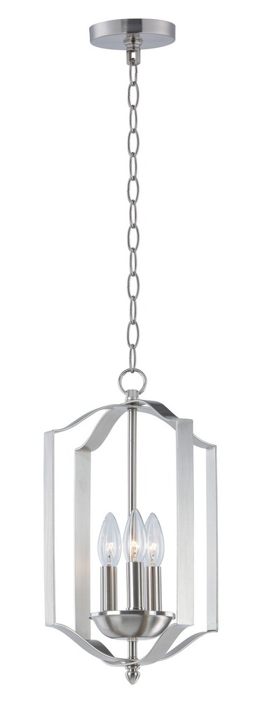 Maxim Lighting-10035SN-Provident-Three Light Pendant-10 Inches wide by 16 inches high Satin Nickel  Satin Nickel Finish