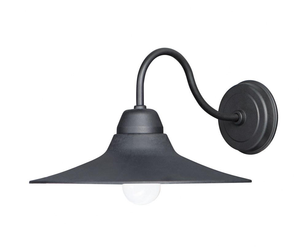 Maxim Lighting-10114BK-Dockside-1 Light Outdoor Wall Sconce-13.75 Inches wide by 8.5 inches high Black  White/Black Finish