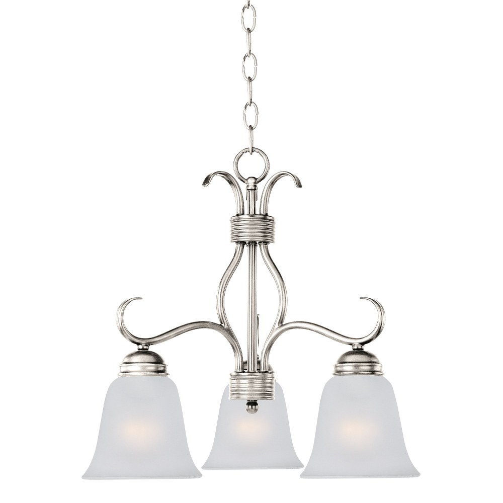 4421329 Maxim Lighting-10122FTSN-Basix-3 Light Chandelier  sku 4421329