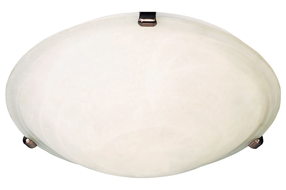 Maxim Lighting-11060MROI-Malaga-4 Light Flush Mount in Transitional style-20 Inches wide by 6 inches high Oil Rubbed Bronze Marble White Finish with Marble Glass