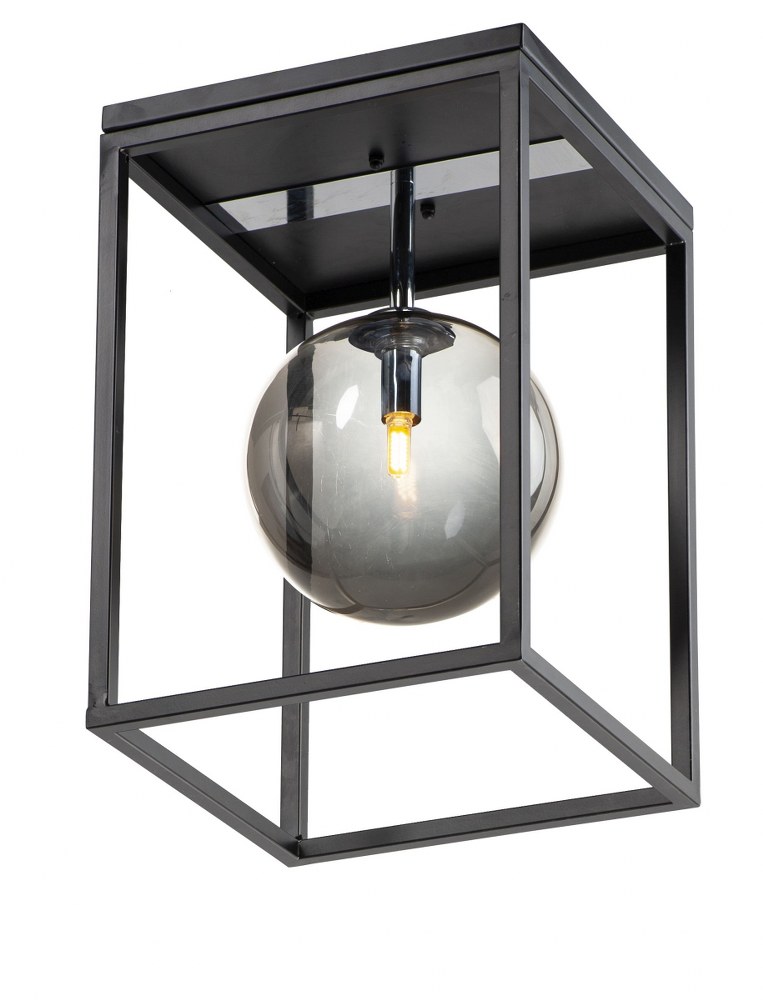Maxim Lighting-11360MSKBKPC-Fluid-4W 1 LED Pendant-9.75 Inches wide by 14.5 inches high   Black/Polished Chrome Finish