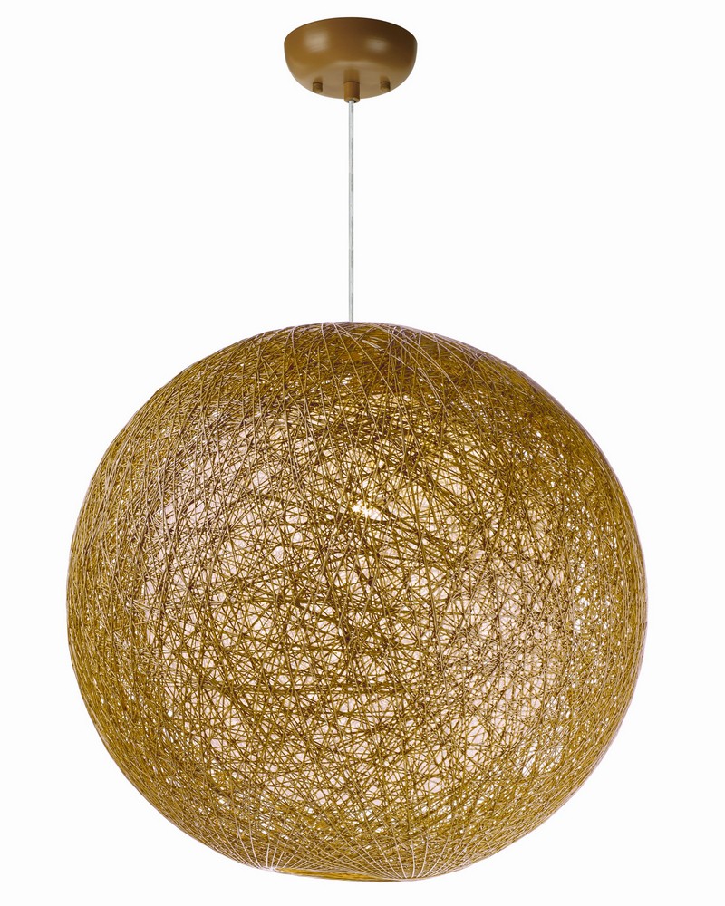 Maxim Lighting-14405NAWT-Bali-One Light Chandelier-19 Inches wide by 19 inches high Natural/White  Natural/White Finish