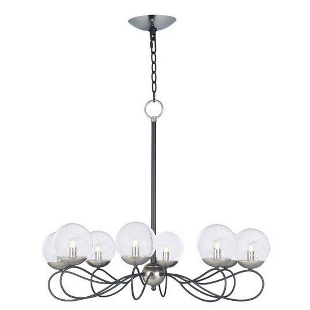 Maxim Lighting-20465BGTXBPN/BUX-Reverb-Eight Light Pendant with Xenon Bulb Included-31 Inches wide by 26 inches high   Reverb-Eight Light Pendant with Xenon Bulb Included-31 Inches wide by 26 inches h