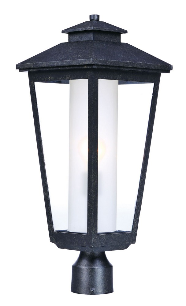 Maxim Lighting-2140CLFTAT-Aberdeen-One Light Outdoor Post Lantern-9 Inches wide by 22.5 inches high   Artesian Bronze Finish with Clear/Frosted Glass