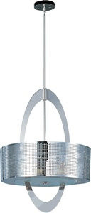 Maxim Lighting-22304PN-Mirage-Five Light Adjustable Pendant in Modern style-22.25 Inches wide by 30.75 inches high   Polished Nickel Finish with Clear Glass