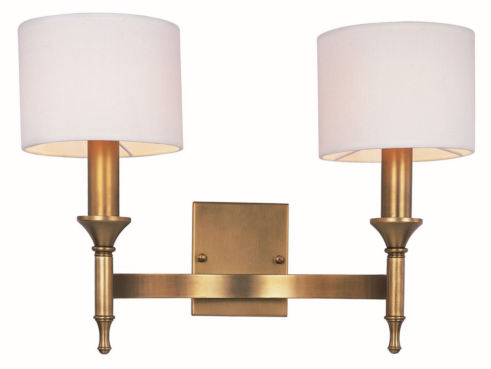 Maxim Lighting-22379OMNAB-Fairmont-Two Light Wall Sconce in Rustic style-18 Inches wide by 13 inches high   Natural Aged Brass Finish