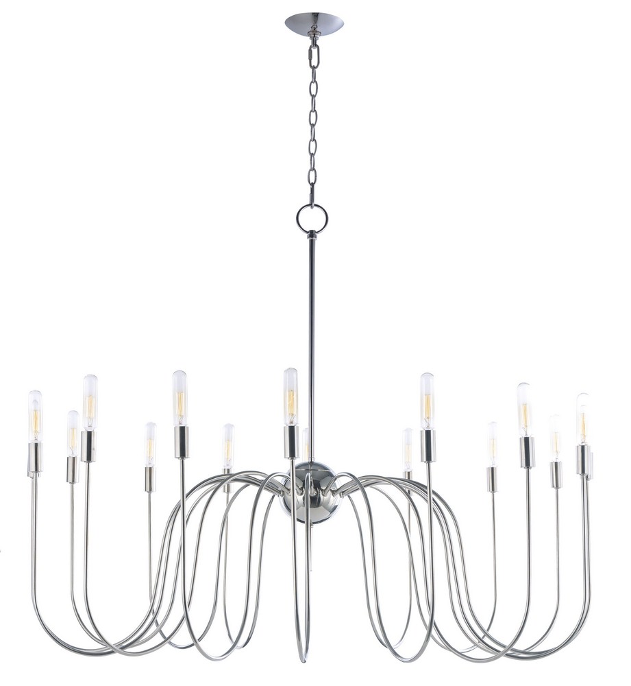 Maxim Lighting-22408PN-Willsburg-Sixteen Light Chandelier-44.25 Inches wide by 40.25 inches high   Polished Nickel Finish