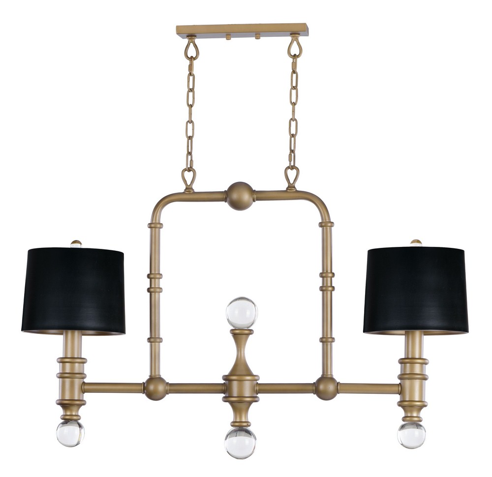 Maxim Lighting-22422CLWBR-Saloon-Two Light Pendant-9.75 Inches wide by 28 inches high   Weathered Brass Finish with Clear Glass